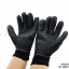 Solid Rubber Palm Coated ถุงมือถักเซฟตี้เคลือบยาง 0.85 MM สีดำ