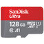 SanDisk MicroSD Card 128Gb Class10 Speed 140mb/s TFCARD ใส่โทรศัพท์ รองรับการลงแอพในเมม เล่นแอพได้เร็ว ประกัน Synnex10ปี SDSQUAB-128G-GN6MN