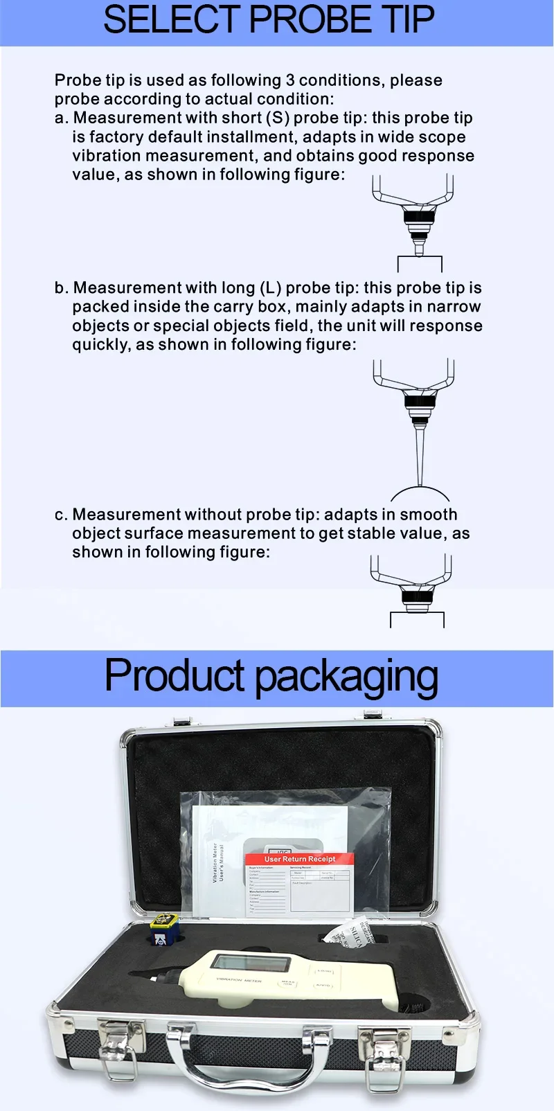เครื่องวัดค่าความสั่นสะเทือน,Shahe GM63A Portable Handheld Vibration Meter, Vibrometer Digital, Vibration Sensor Meter Tester, Analyzer Acceleration GM63A,