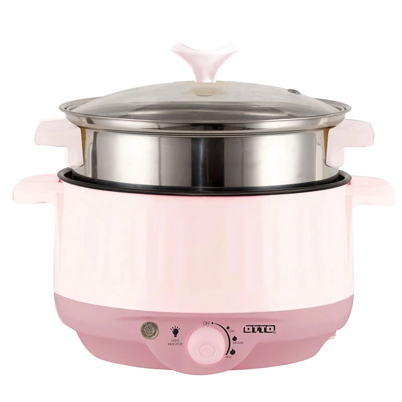 OTTO หม้อสุกี้ ชาบู รุ่น SP-306A ความจุ 1.5 ลิตร มีซึ่ง ฝาแก้ว หม้อต้มเอนกประสงค์ หม้อไฟฟ้า กระทะไฟฟ้า กำลังไฟ 600 วัตต์