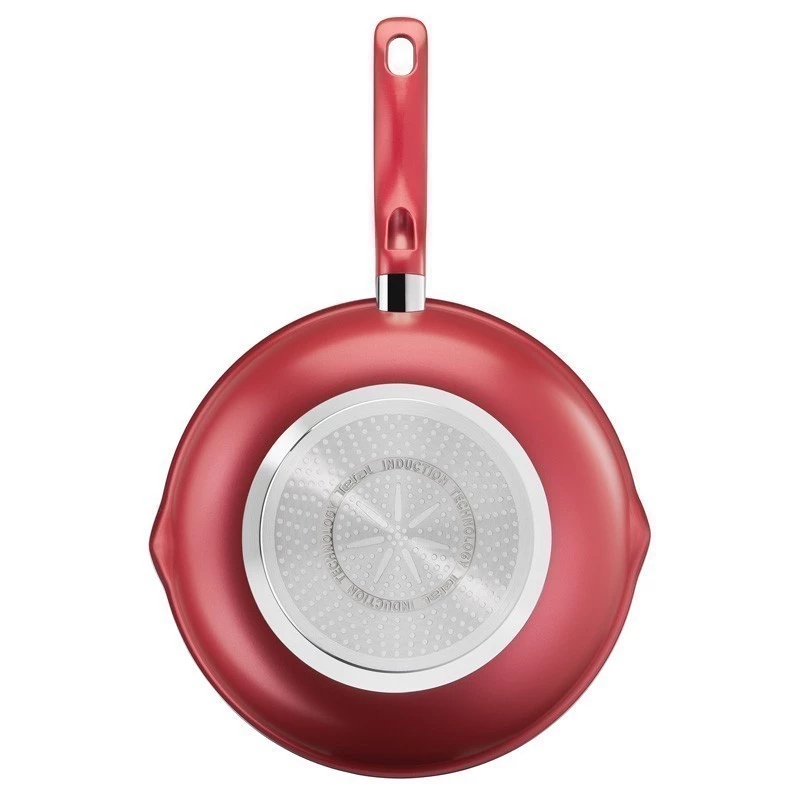 Tefal เซ็ตกระทะ So Chef ก้นอินดักชั่น 2 ชิ้น กระทะก้นลึกขอบ 2 หยัก ขนาด 28 ซม. และ กระทะก้นแบน ขนาด 24 ซม.