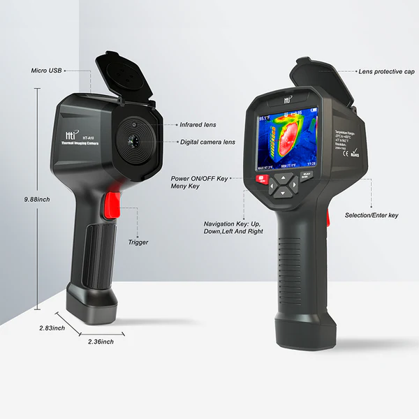 HIT,HT-A10 Thermal Imager with WIFI,（256×192）HTI, HT-A10 252x192 Handheld Infrared Thermal Imager, Thermal Camera Resolution,