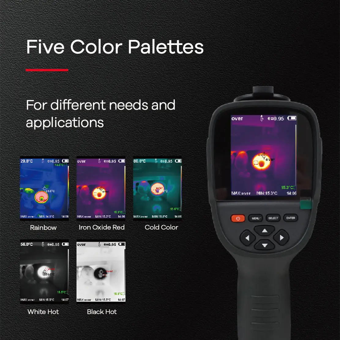 E320 256*192 Thermal Camera,Higher Resolution 256*192 Electrical Hand Held Thermal Imager Camera, for Water Leakage,กล้องถ่ายภาพความร้อนแบบมือถือ,