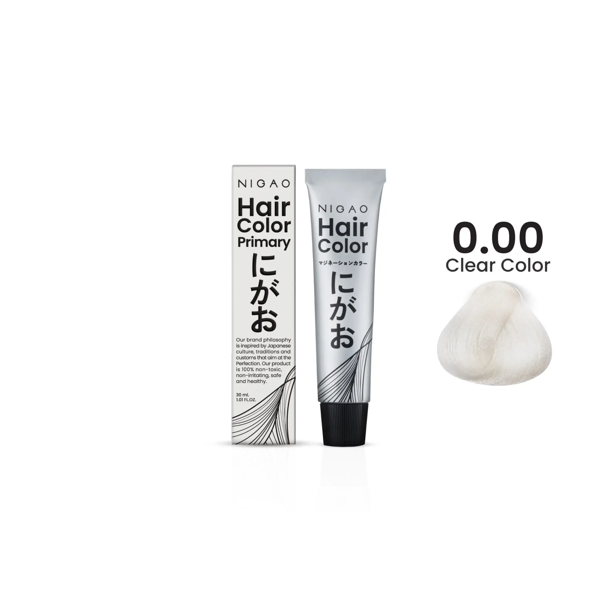 Nigao Hair Color Primary Colors 30 ml. #0.00 Clear Color แม่สีนิกาโอะ ครีมเปลี่ยนสีผม 0.00 แม่สีเคลียร์ ขนาด 30 มล. (ไม่มีไฮโดรเจนแถม)