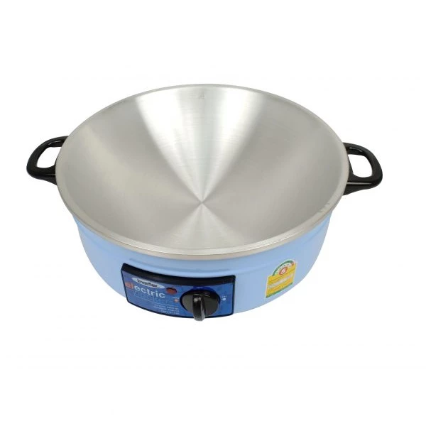 IMARFLEX กระทะไฟฟ้า อลูมิเนียม ความจุ 3 ลิตร รุ่น MP-14 ซึ้ง 1 ชั้น ฝาแก้ว 30 เซน (1050W) (สีฟ้า หรือ สีแดง) คละสี